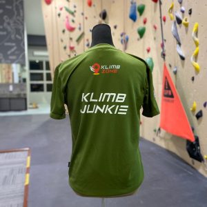 T SHIRT GREEN KLIMB JUNKIE