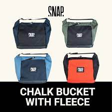SNAP Climbing Rock Climbing Chalk Bucket with Fleece